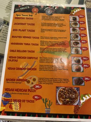 Mexican menu!   at Veganecessity Cafe in Phuket