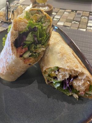 The Caesar wrap! Very tasty  at Veganecessity Cafe in Phuket