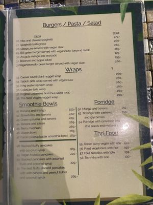 Bill Gates Burger doesn't contain any Bill Gates :( at Veganecessity Cafe in Phuket