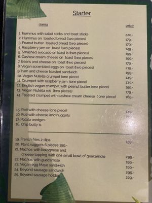 Bunch of low effort trash at Veganecessity Cafe in Phuket