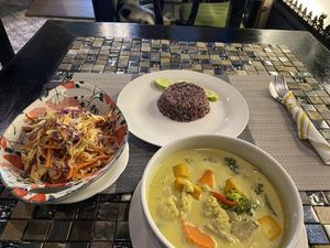 Three varieties of disappointment at Veganecessity Cafe in Phuket