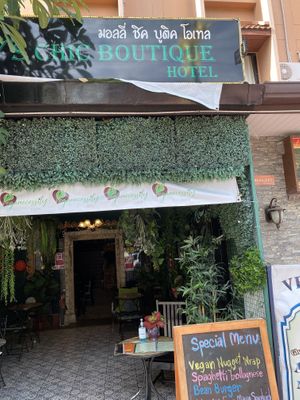 Front  at Veganecessity Cafe in Phuket