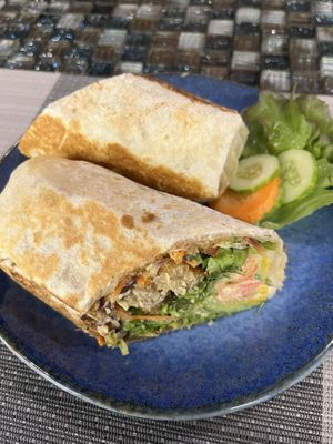  Nuggets wrap  at Veganecessity Cafe in Phuket