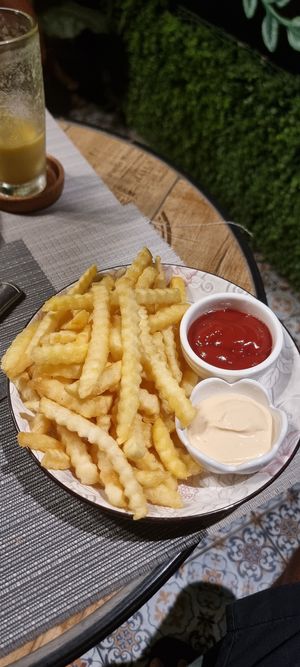 French fries at Veganecessity Cafe in Phuket