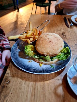 Vegan burger at Coava in Nijkerk