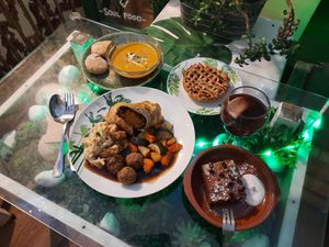 Comida para navidad #Veganuary at The Green House in Santiago De Compostela