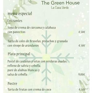 Menú festivo #Veganuary at The Green House in Santiago De Compostela