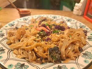 Stir-fried noodles at The Green House in Santiago De Compostela
