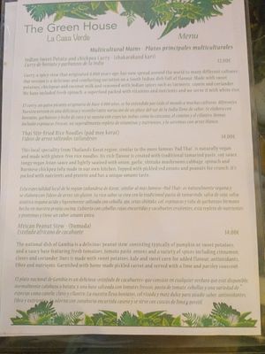 Menu 2 at The Green House in Santiago De Compostela