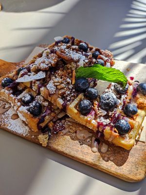 Waffeln at LUUC Café in Karlsruhe