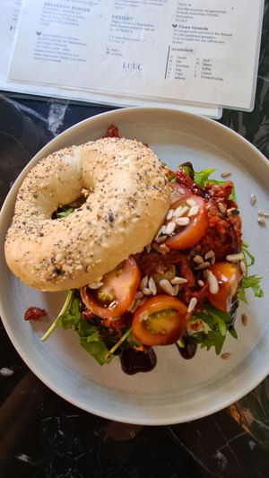 Bagel Moni at LUUC Café in Karlsruhe