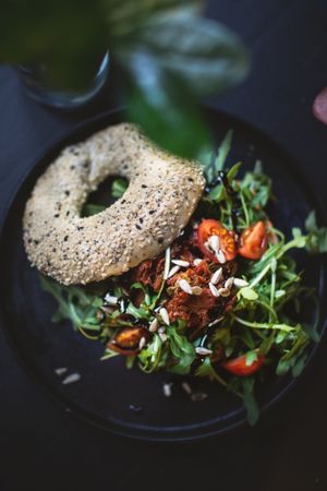 Bagel MONI (vegan) at LUUC Café in Karlsruhe
