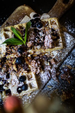 Waffel ILSE (vegan) at LUUC Café in Karlsruhe