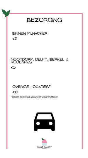 Delivery at Plant Cakery in Pijnacker
