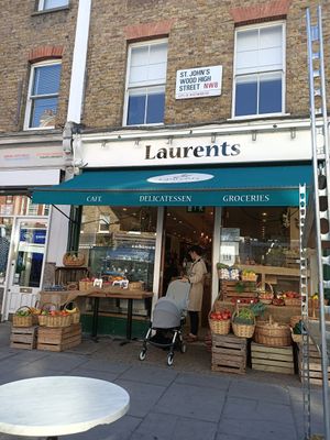 Outside at Laurents in North West London