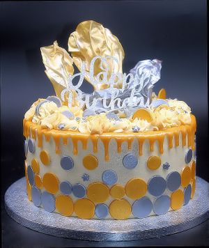 Gold and Silver Victoria Sponge at Rabbit Vegan Cakes in Exeter