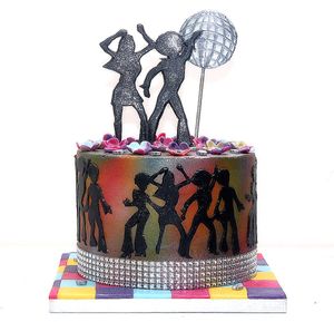 Chocolate Disco Themed Cake at Rabbit Vegan Cakes in Exeter