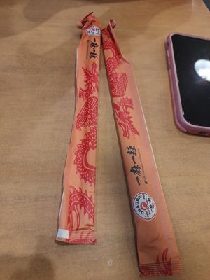 chopsticks ( totally not trying to get more points) at Dragon Hot Pot in Glen Waverley