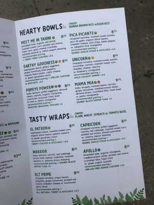 Menu  at Freshmix in Fresh Meadows