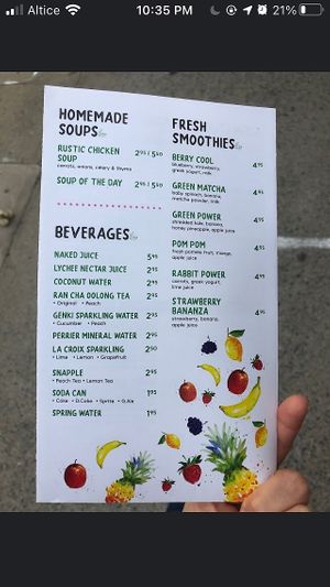 Menu at Freshmix in Fresh Meadows