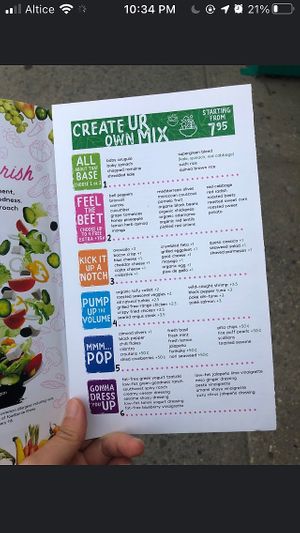 Menu at Freshmix in Fresh Meadows