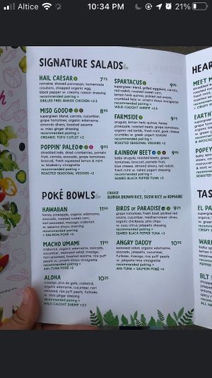 Menu at Freshmix in Fresh Meadows