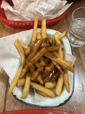Chips and Gravyy  at Mr Burger in Hobart