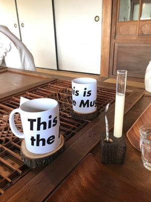 Lunch plate comes with a drink at Fato in Chiba