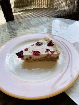 Berry vanilla pie/cheese cake  at Simonchu Cakes in Tel Aviv