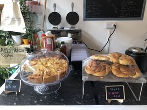 Sweet treats  at Love Peace & Coffee in Edinburgh