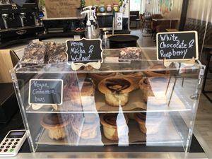 Cinnamon buns  at Love Peace & Coffee in Edinburgh