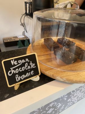 Brownie   at Love Peace & Coffee in Edinburgh