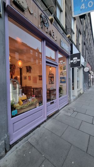  at Love Peace & Coffee in Edinburgh