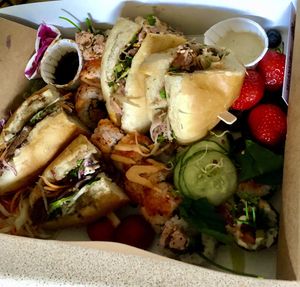 Bahn Mi and Sushi  at Veganatomy - Vegan Sushi & Banh Mi Bar in Newcastle Upon Tyne