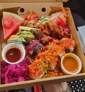 Bento Box at Veganatomy - Vegan Sushi & Banh Mi Bar in Newcastle Upon Tyne