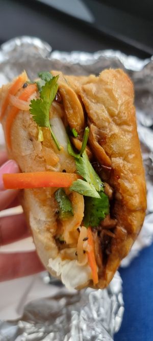 Miso Oyster Mushroom Banh Mi at Veganatomy - Vegan Sushi & Banh Mi Bar in Newcastle Upon Tyne