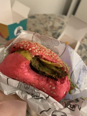 Hamburguer de falafel  at Peace Burger in Sao Paulo