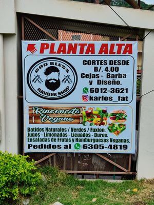 Contact information at Rinconcito Vegano in Boquete