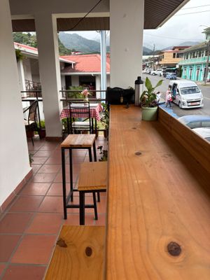 Seating at Rinconcito Vegano in Boquete