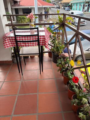 Seating at Rinconcito Vegano in Boquete