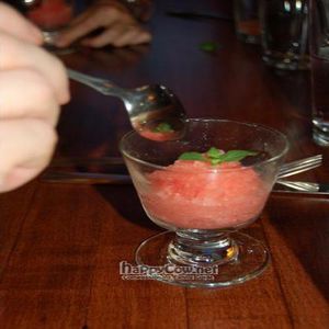 Second Course - Watermelon Granita at Karma in Northampton
