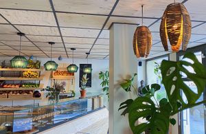 The deli from the inside at Joy of Madhu (Noams) in Munich