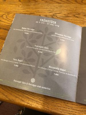 Breakfast options  at Joy of Madhu (Noams) in Munich