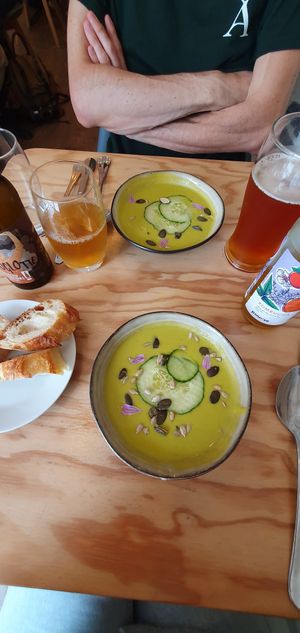 Soupe de concombre at Maison Watson in Angers