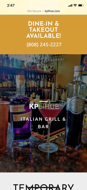 KP at Kauai Pasta in Lihue