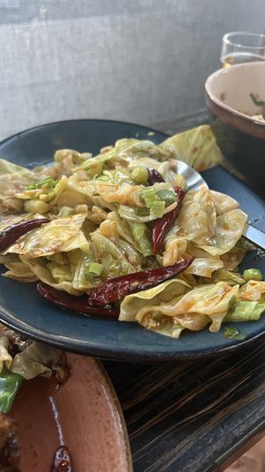 Spicy local cabbage  at Wu Chow in Austin