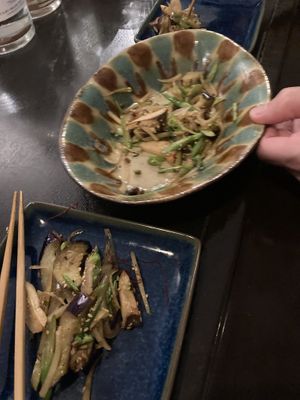 Mushroom stir fry #Veganuary at Tamatebako in Naha