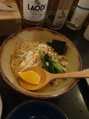 Curry noodle soup   at Tamatebako in Naha