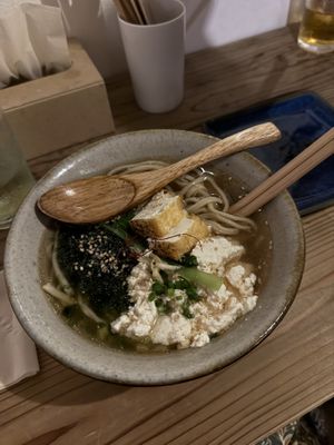 Okinawa soba   at Tamatebako in Naha