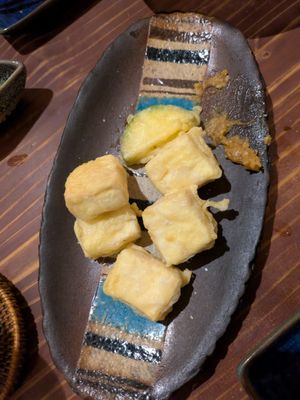 Tofu tempura at Tamatebako in Naha